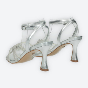 Sandali Donna Tata Italia Argentato