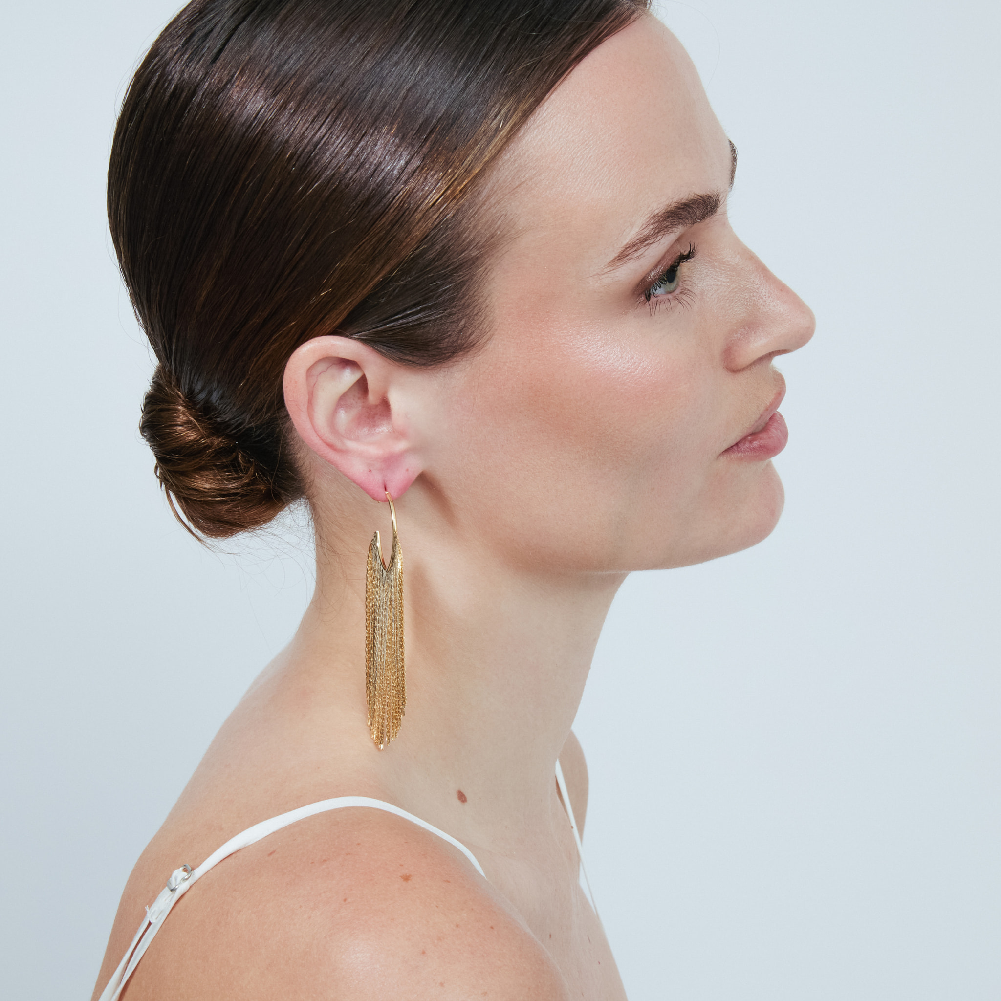 Pendientes Niydra acabado oro amarillo 18k