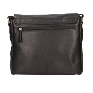 Borsa a tracolla unisex In Vera pelle Made in India 30x27x4 cm