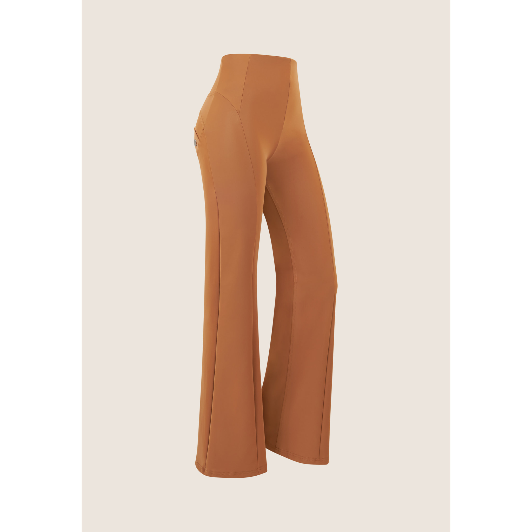 Pantaloni WR.UP® super flare in similpelle lucida