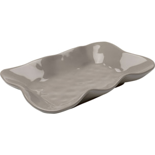 Plat Organic taupe Kare Design