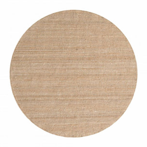 Tapis rond, forme ronde, motif uni, tissé à la main, sum