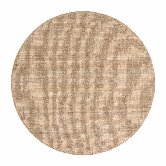 Tapis rond, forme ronde, motif uni, tissé à la main, sum