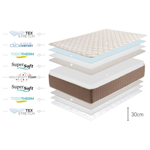 Matelas Magnum Gel - 30 cm - Moonia