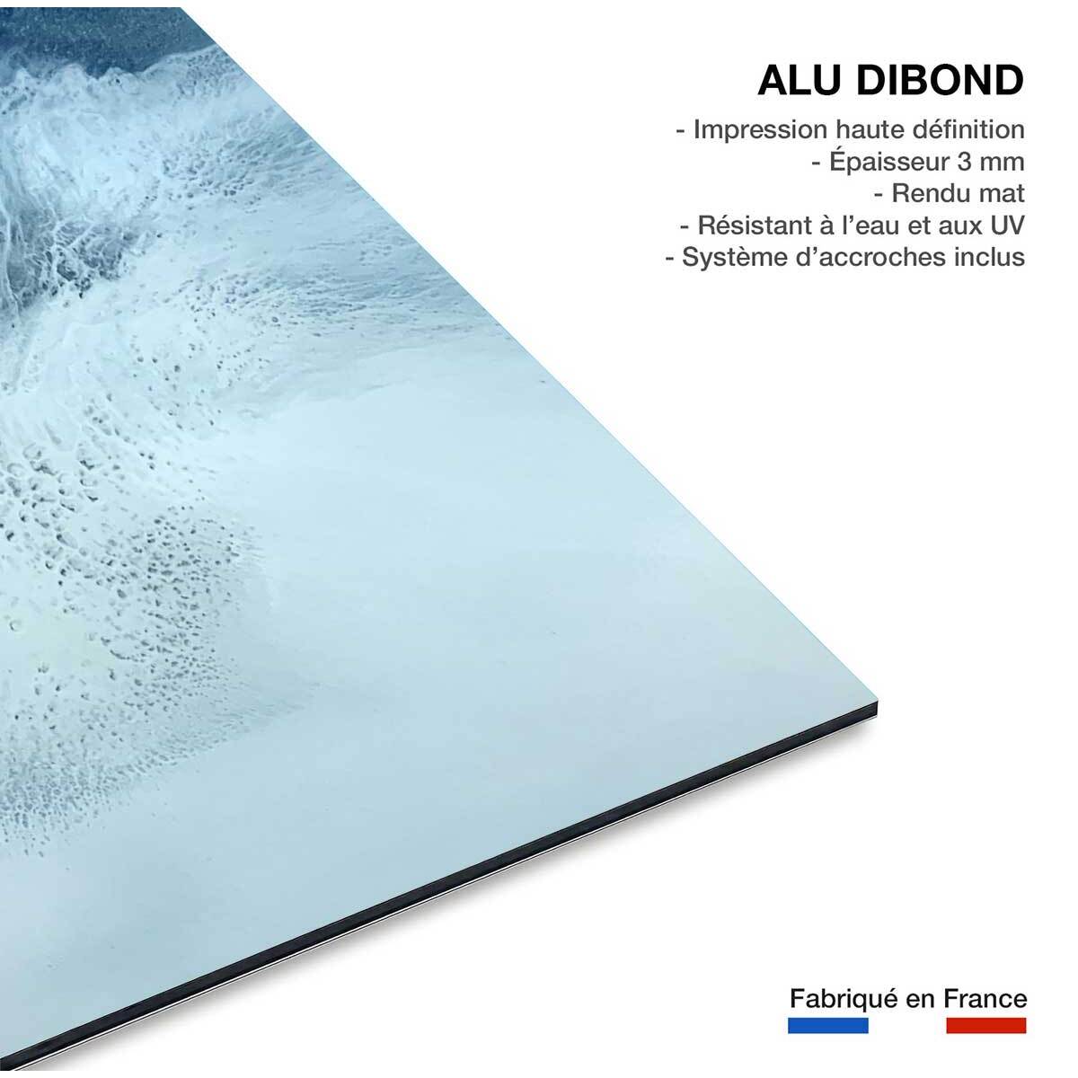 Tableau bleu rivage Tableau alu Dibond