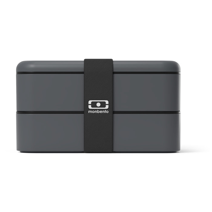 Lunch box 2 compartiments Original 1L Made in France gris Anthracite