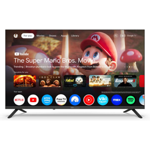 Smart TV 40 pulgadas Full HD Hey Google Official Assistant con control por voz. Televisor Android 14 - TD Systems PRIME40C21GLE