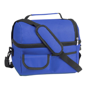 Borsa termica Bemel all-terrain in resistente poliestere 600D con tasche multiple. Interno isotermico in finitura alluminio.