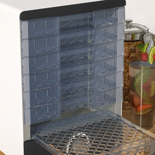 Deshidratador de Alimentos 350W Deshidratador con 7 Bandejas Temperatura Ajustable 40-70 „ƒ Deshidratadora para Frutas Verduras Golosinas para Mascotas Blanco