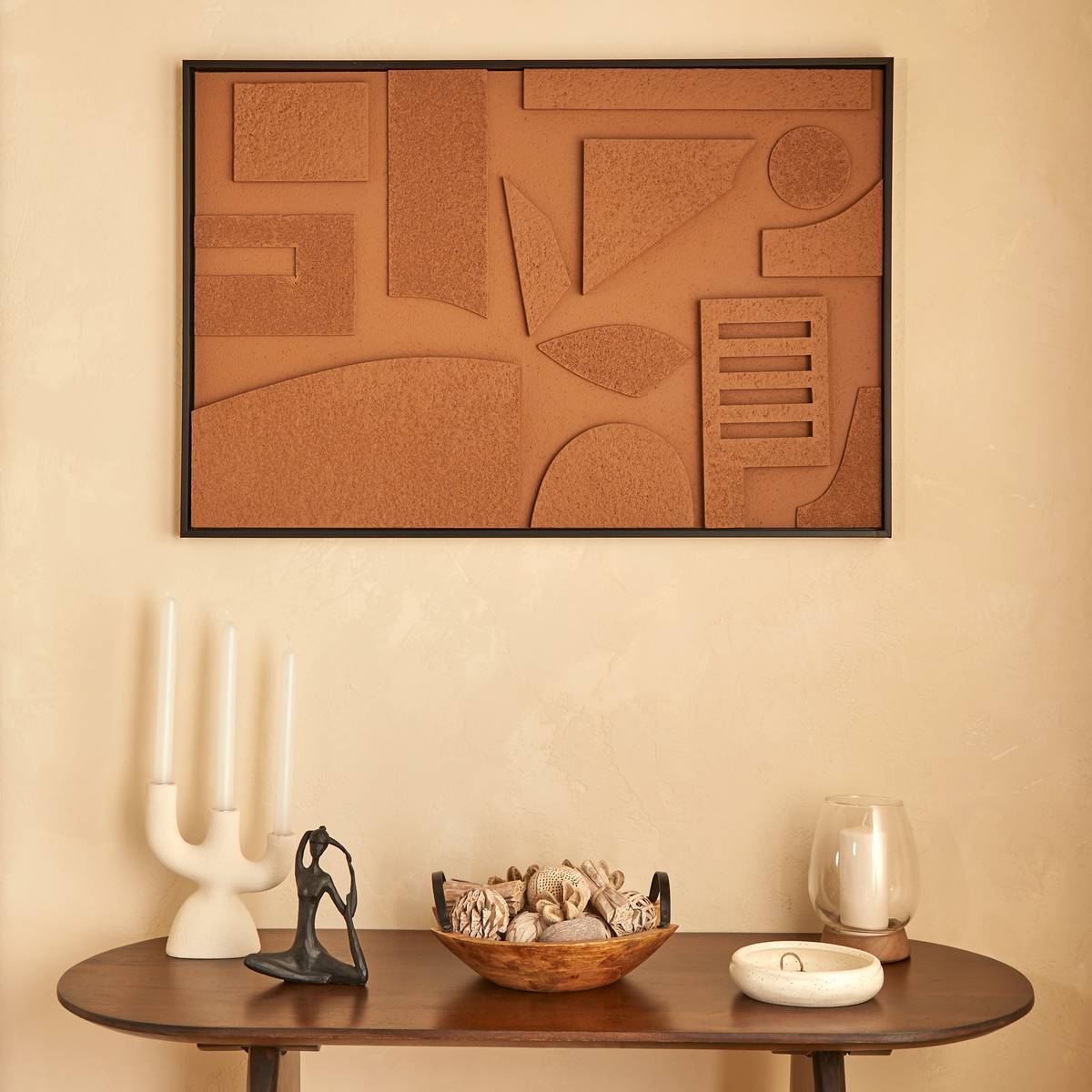 Toile 3D Jilani marron 60x90cm