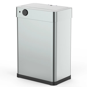 Poubelle automatique inox DAYTONA argent 60L