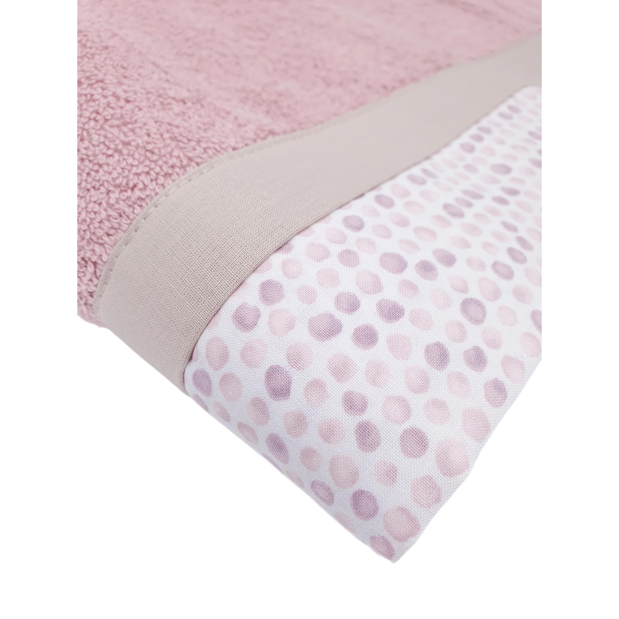 Set Spugna PALLINI 5 Pezzi: 2 Viso+2 Ospite + 1 Telo Bagno - 450 gr/m² - Malva - Puro Cotone
