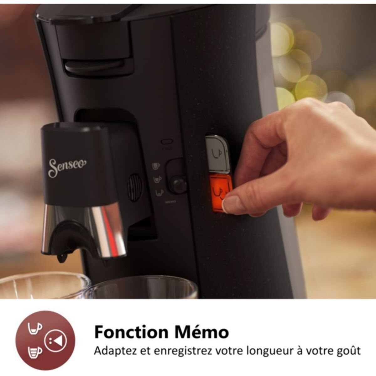 Cafetière à dosettes PHILIPS Select CSA240/21 Eco Noir