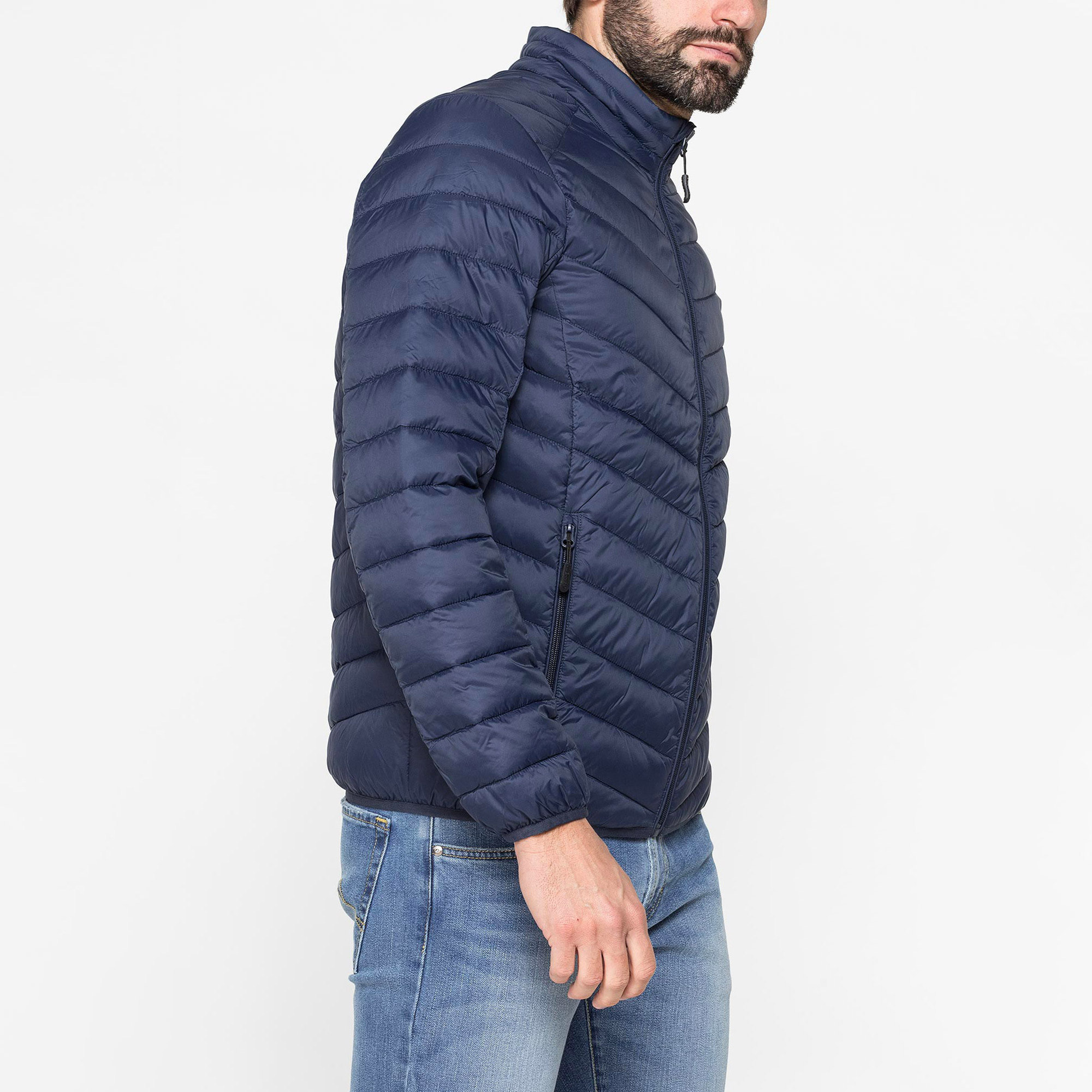 GIUBBINO MANICA LUNGA ULTRA LIGHT - TESSUTO ED IMBOTTITURA IN MATERIALE RICICLATO