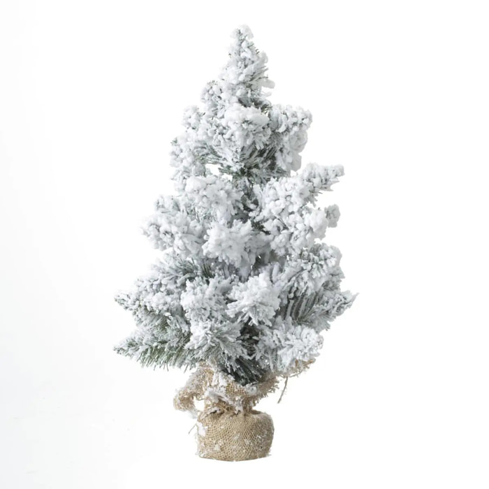 Sapin floqué Blooming 50cm