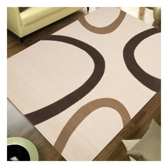 Tapis salon et chambre tissé motif rond FIHA
