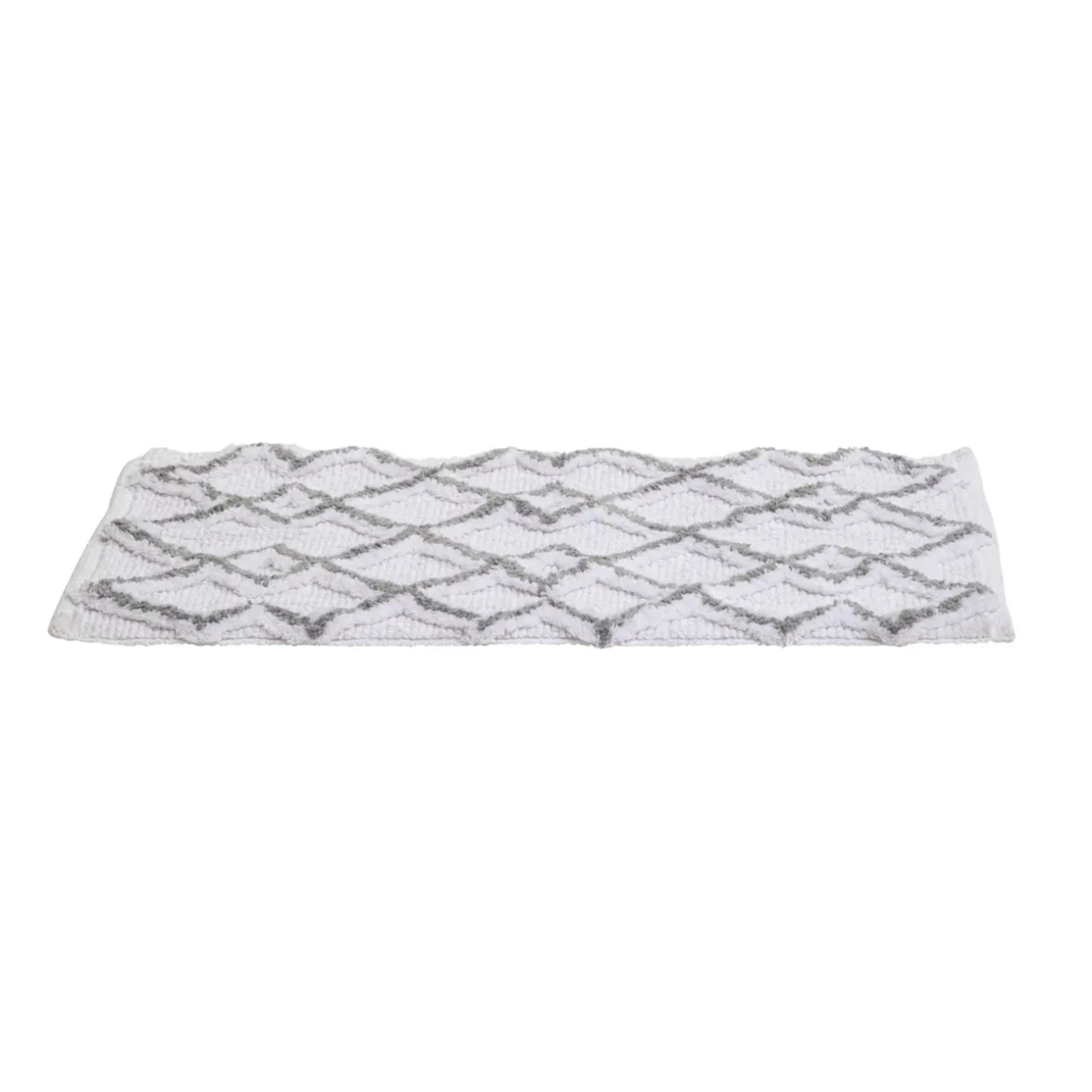 Tapis 50x75 cm Gris et blanc