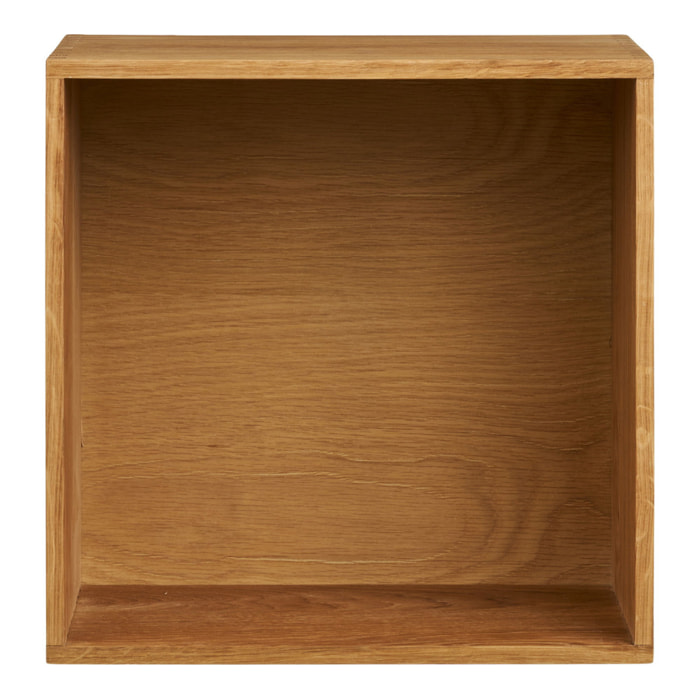 Mensola da parete Townsville in rovere massiccio 30x18x30 cm
