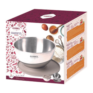 Cul de poule Gobel inox avec couvercle-base Ø 24 cm