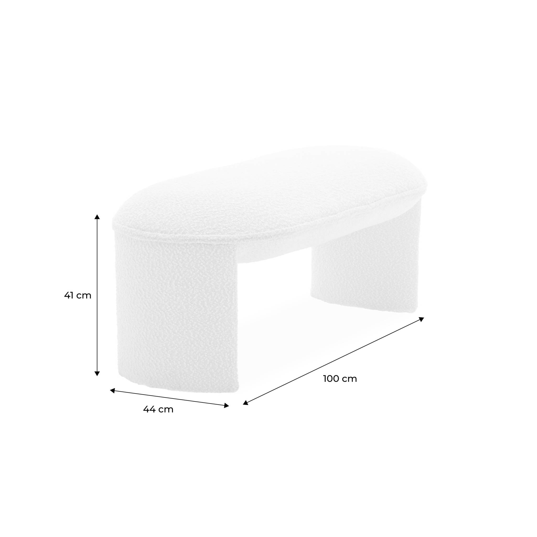 Banc, bout de lit bouclette SHAWN