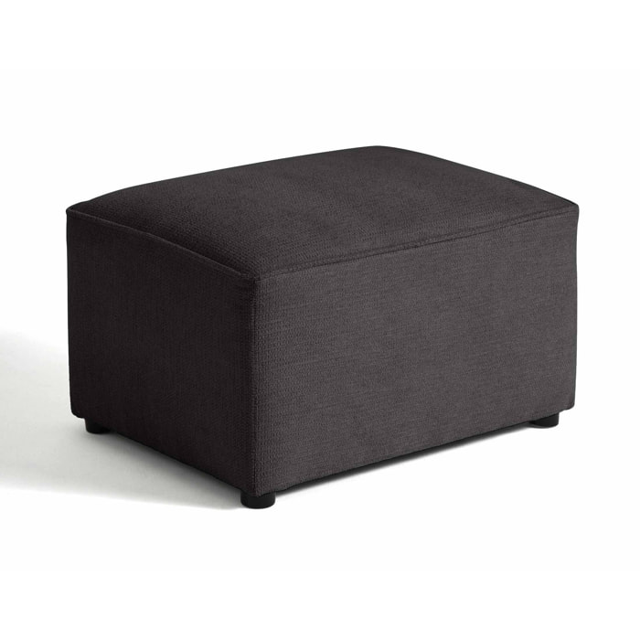 Canopy - pouf - en tissu texturé - Gris foncé