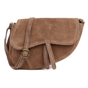 Susanna Borsa a tracolla Donna.Pelle autentica Camoscio