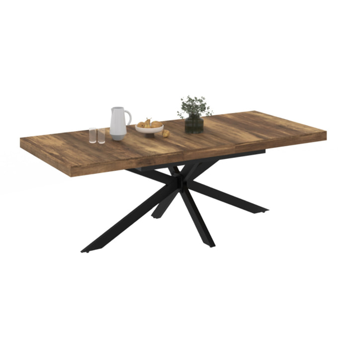 Table à manger extensible Spider 160-200cm avec rangement