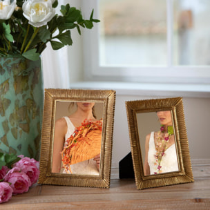 Porta foto foglia - 17,5xH22x2,3cm - Pezzi 3 - Bianchi Dino SpA