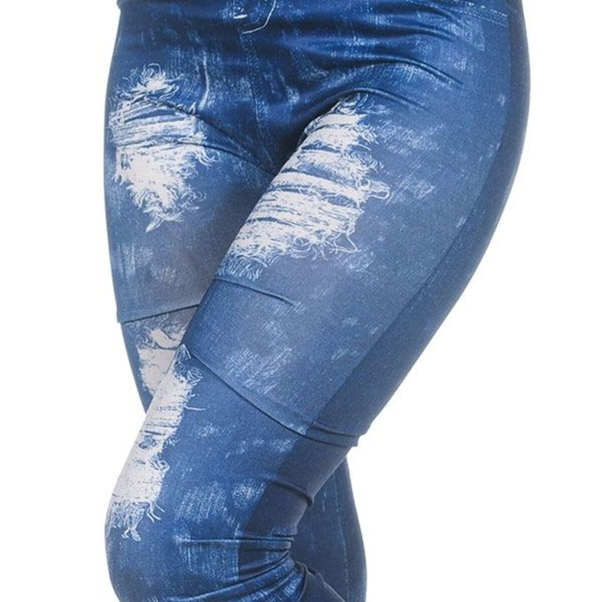 Legging pintado azul