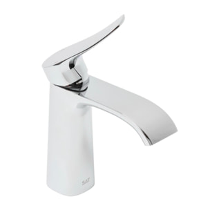 Infinitio mitigeur de lavabo avec bec cascade, sans vidage, chrome SATBSINF271 avec une garantie de 5 ans