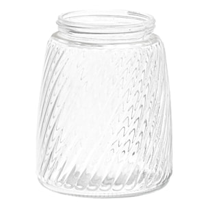 Bocal Striva rond 1,3L transparent