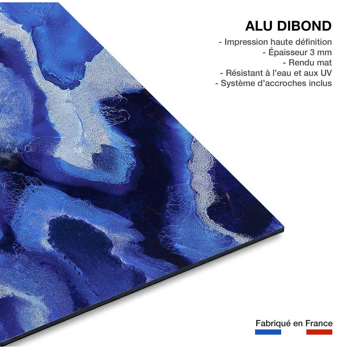 Tableau bleu malte Tableau alu Dibond