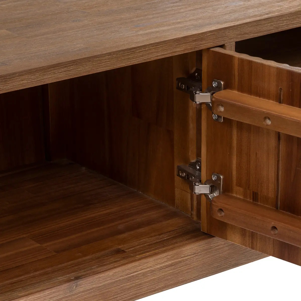 Meuble TV "Sabor" - 2 portes - bois d'acacia