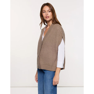 Chaleco de Punto Marrón - Richy