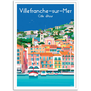 Affiche - Villefranche sur Mer - Raphael Delerue