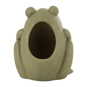 J-Line cache-pot Frog - céramique - vert - large - Ø 27 cm