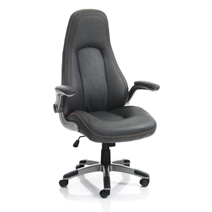 Tomasucci Fauteuil de bureau RIVERSIDE gris foncé