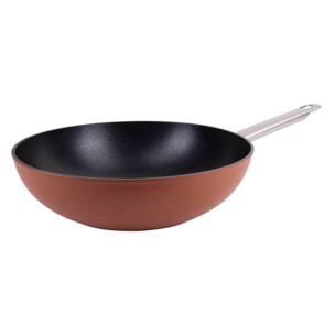 Wok 28x7.8cm aluminio forjado ind agros