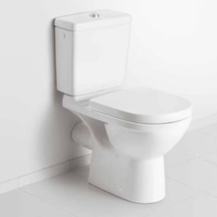 WC à poser O.novo avec abattant frein de chute déclipsable