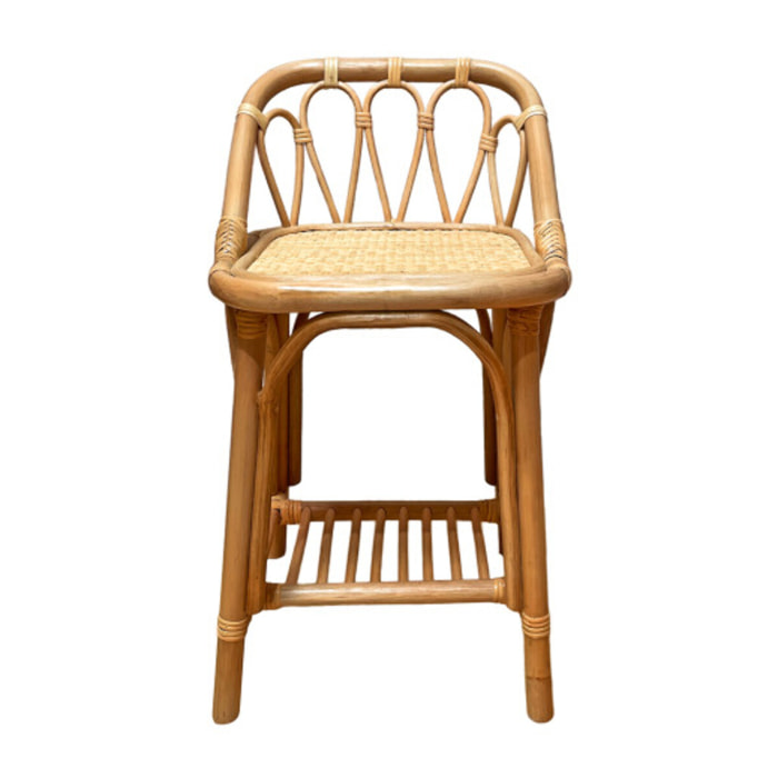 Table d'appoint H. 55 cm en rotin naturel - NINON