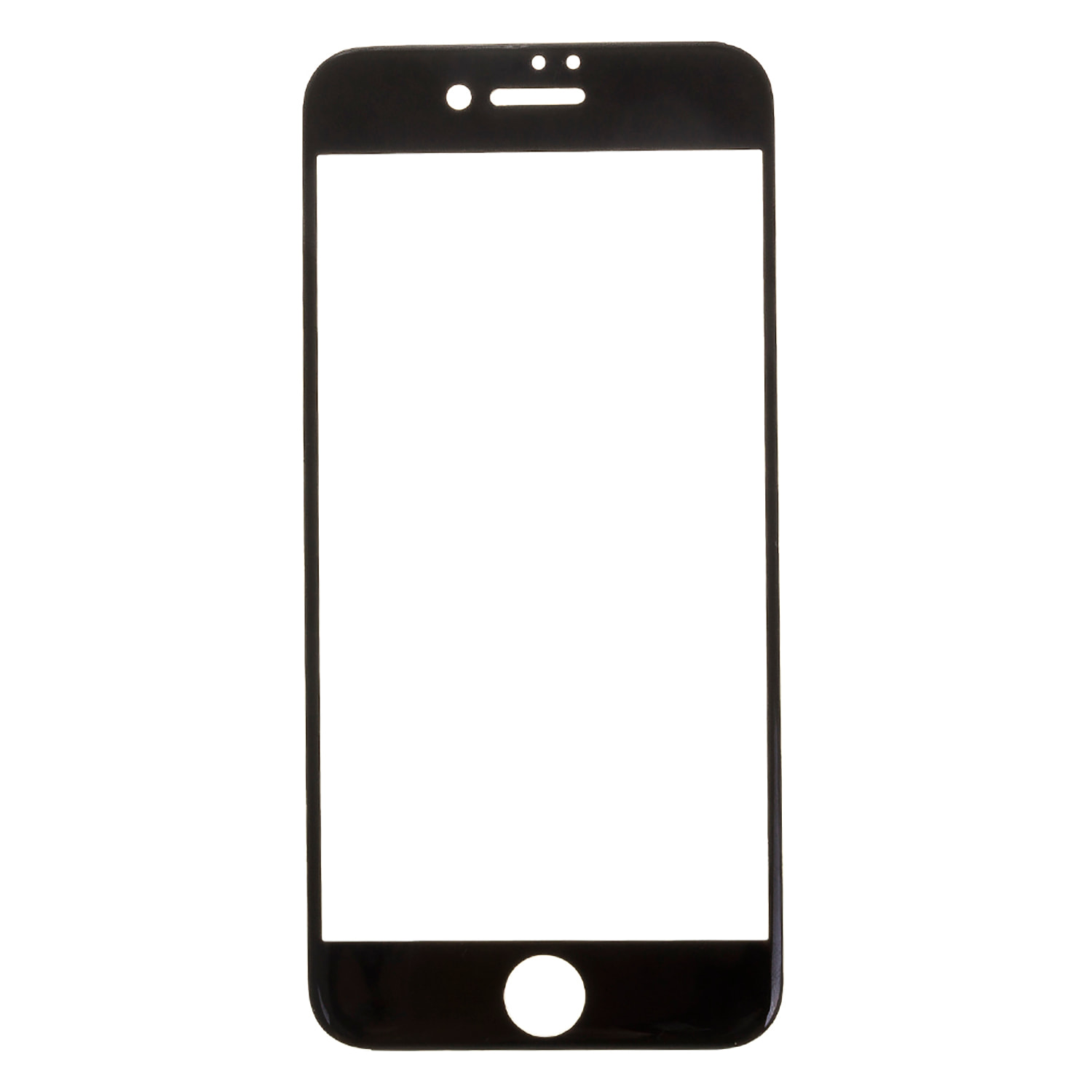 DAM VETRO TEMPERATO CON BORDI COLORATI IP7 PLUS / 8 PLUS 715 Cm. Colore nero