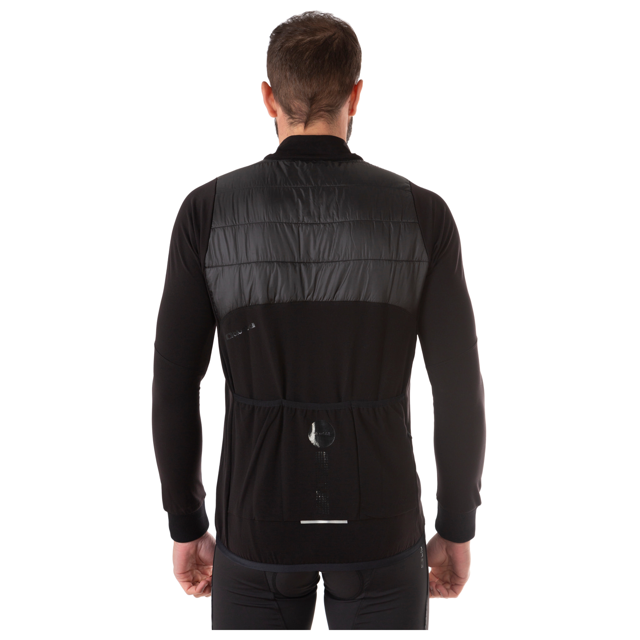 Chaqueta ciclista hombre manga larga negro