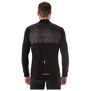 Chaqueta ciclista hombre manga larga negro