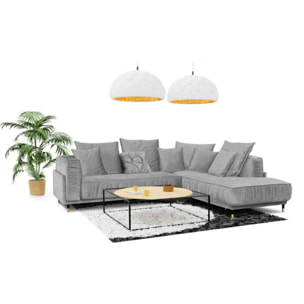 Canapé Tissu Angle droit Fiorenzo - 4 Places