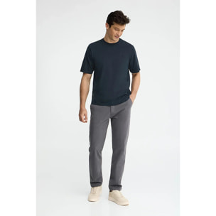 Camiseta azul marino de corte holgado y cuello redondo con logo Rigby Go