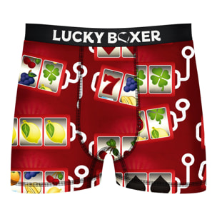 Calzoncillos Lucky Boxer en color rojo para hombre