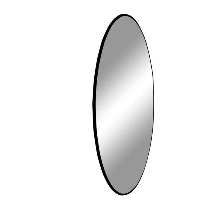 Jersey - Miroir rond en métal ø60cm : Couleur - Noir.