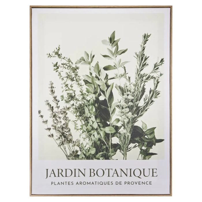 Toile imprimée encadrée Cecilia vert 45x60cm