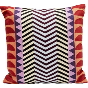 Coussin Colour Block zig zag Kare Design