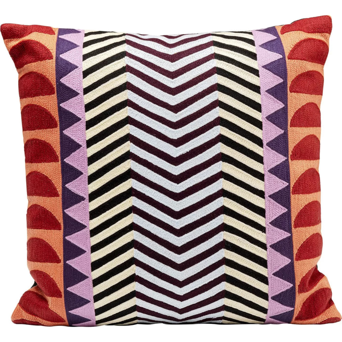 Coussin Colour Block zig zag Kare Design